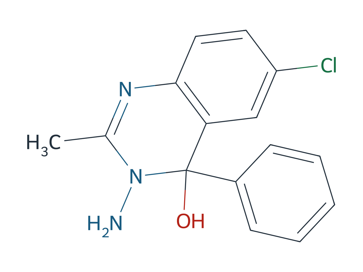 Alprazolam EP Impurity A chemical structure