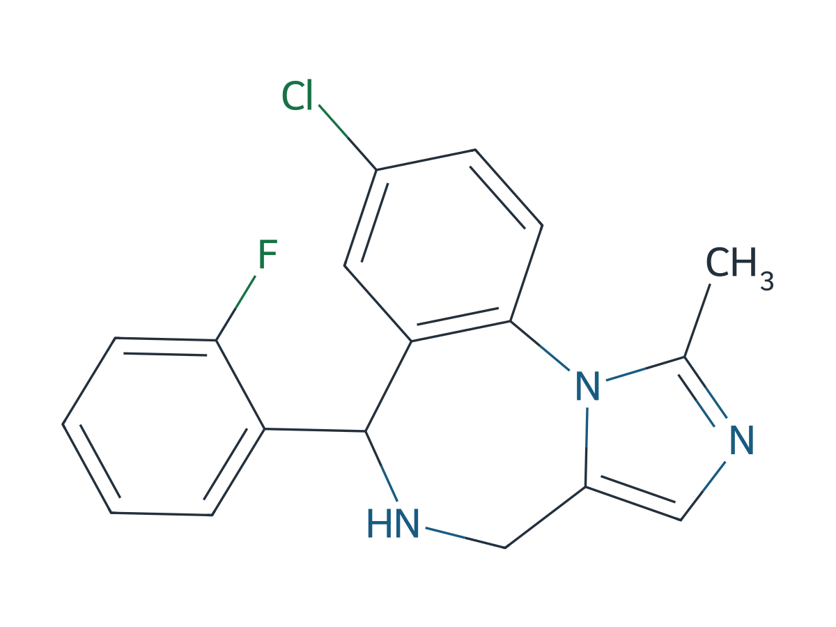 Midazolam EP Impurity A chemical structure