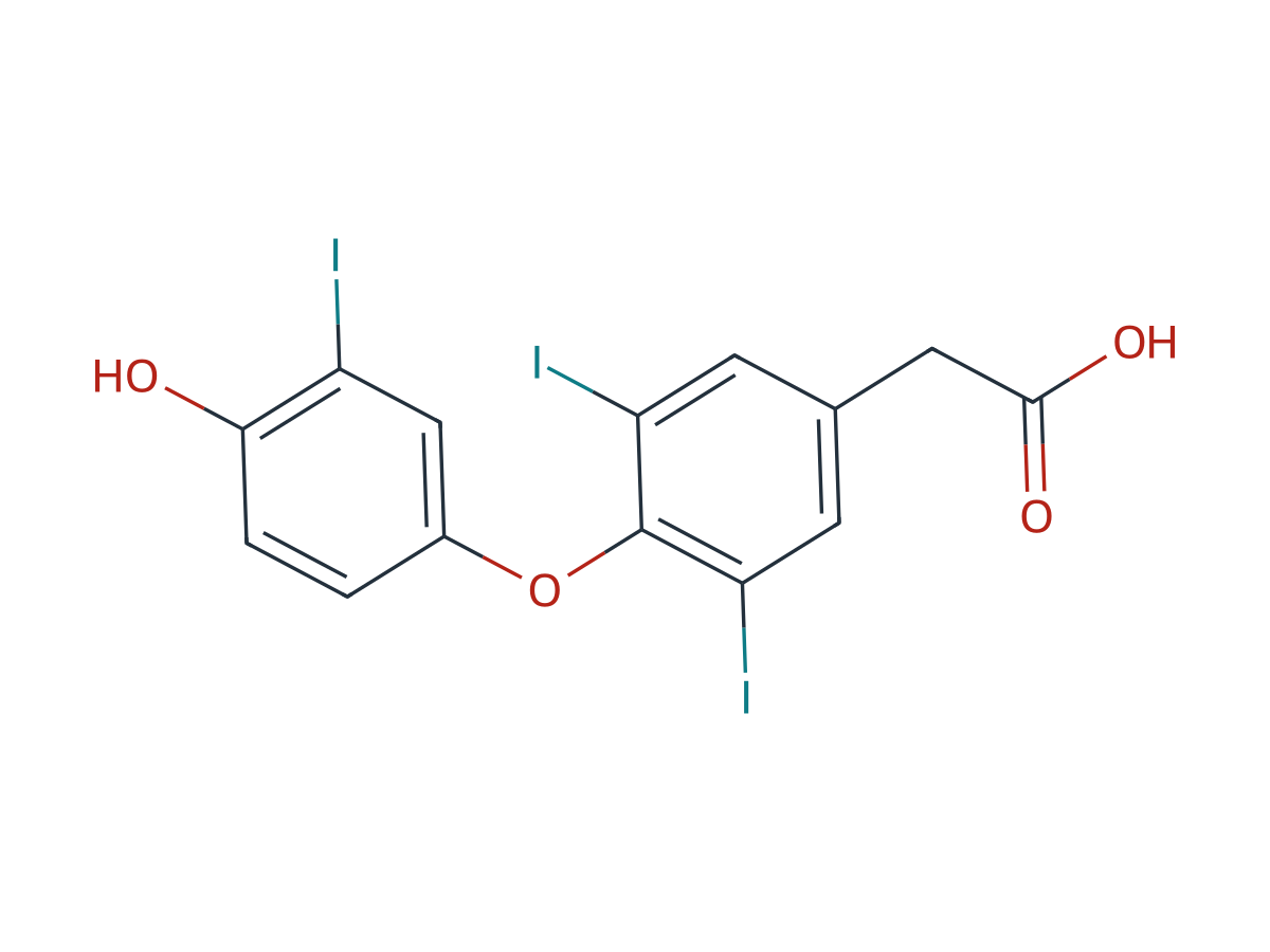 Levothyroxine EP Impurity C chemical structure