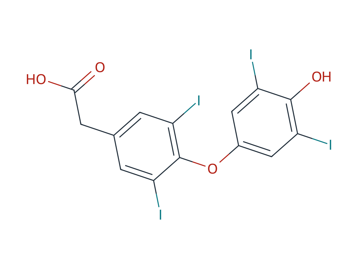 Levothyroxine EP Impurity D chemical structure