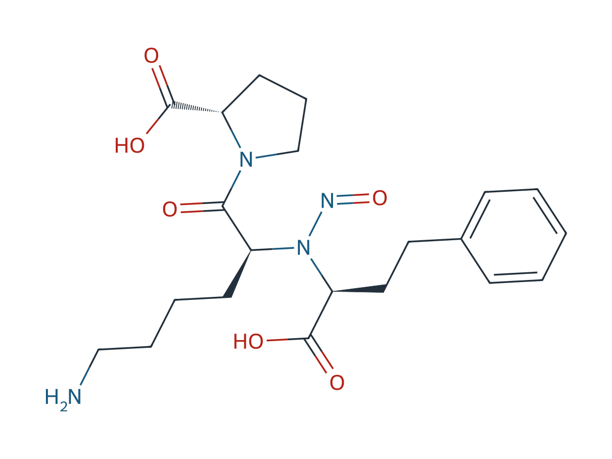 N-Nitroso Lisinopril chemical structure