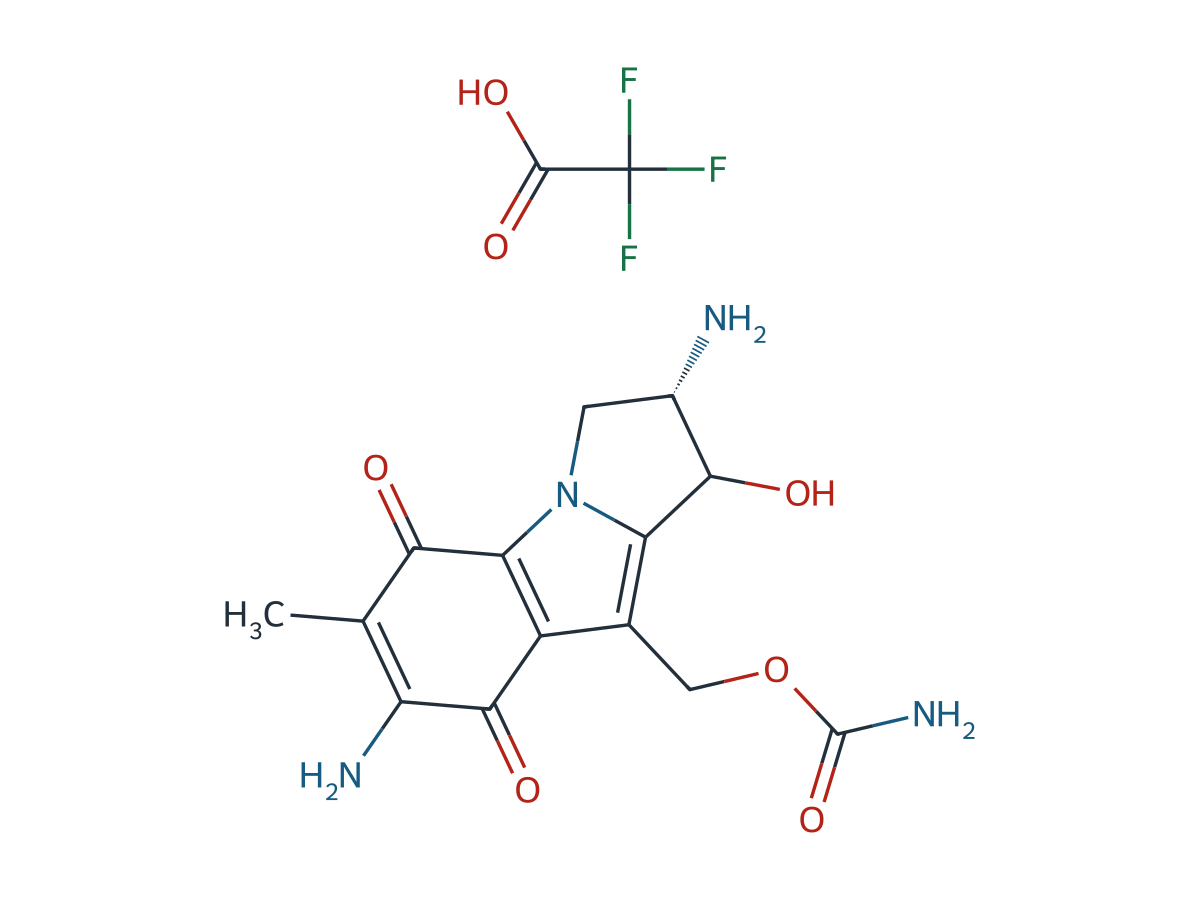 Mitomycin Related Compound 6 Trifluoroacetate (Mixture of Diastereomers) chemical structure
