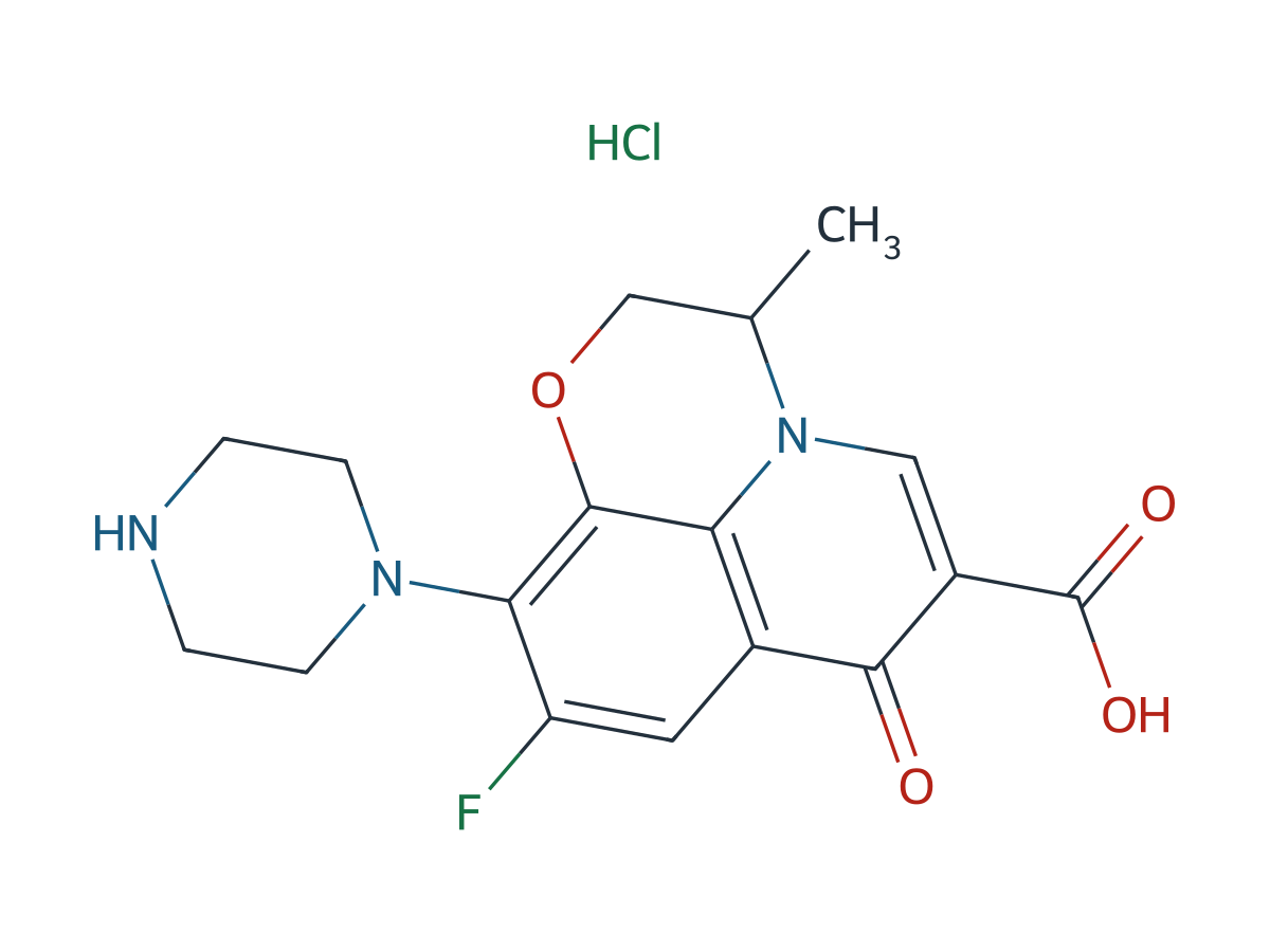 Ofloxacin EP Impurity E(HCl) chemical structure