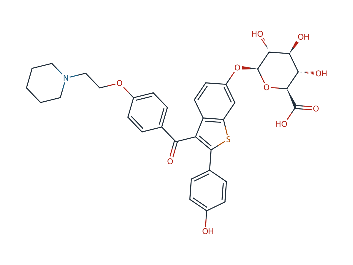 Raloxifene 6'-glucuronide chemical structure