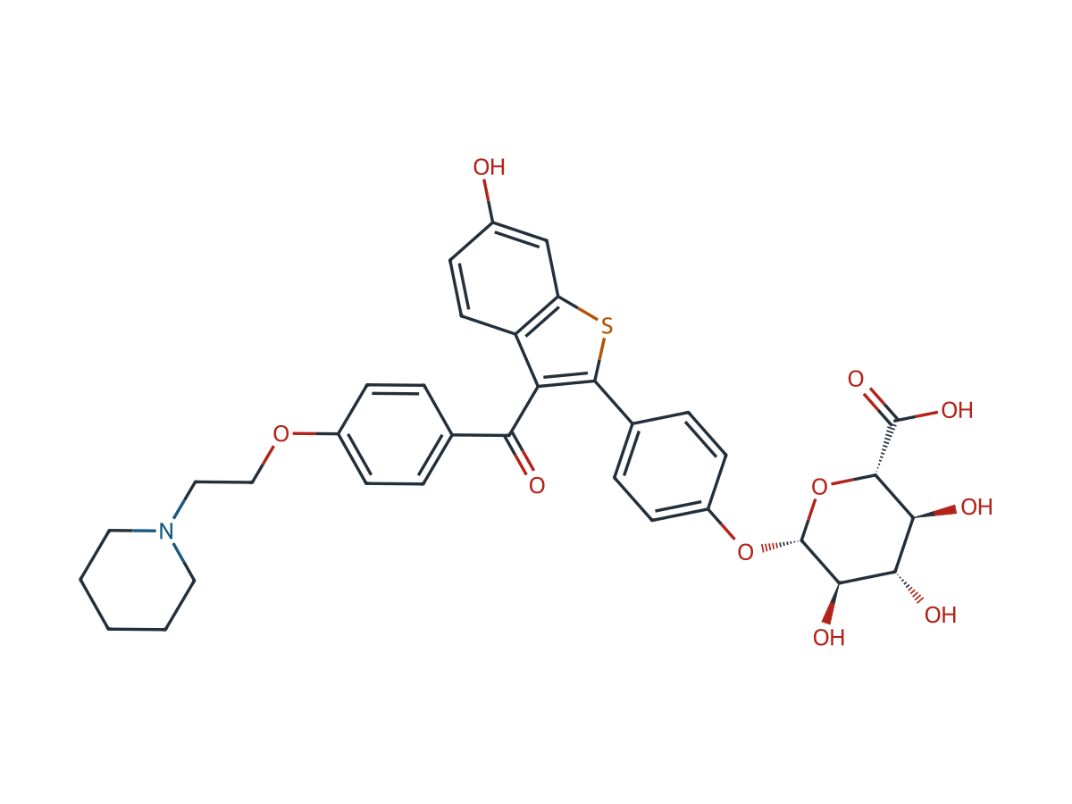 Raloxifene 4'-glucuronide chemical structure