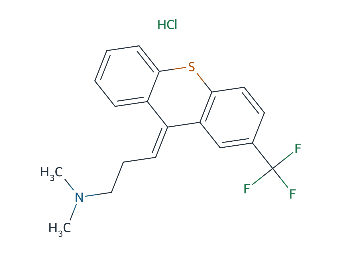 Flupentixol EP Impurity B (E and Z Mixture) HCl chemical structure