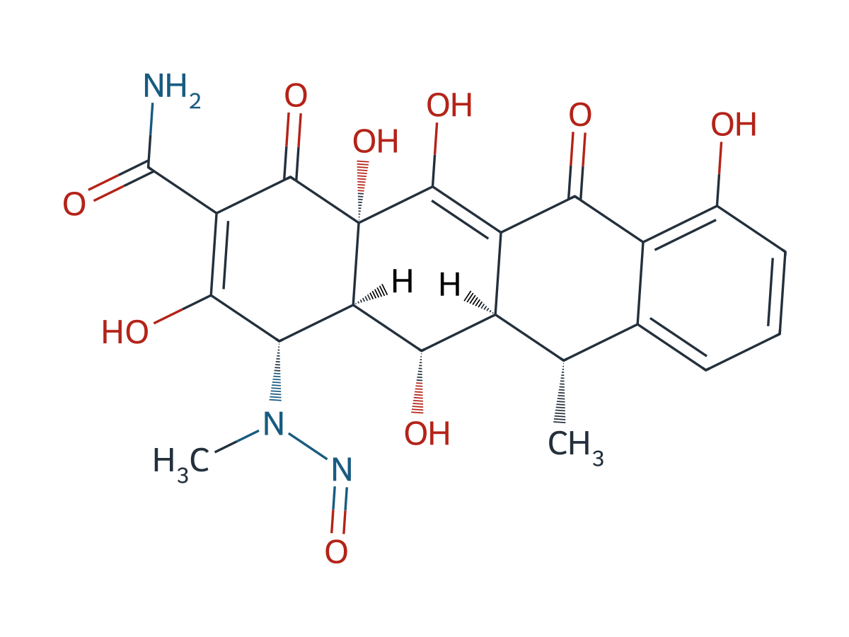 N-Nitroso-N-desmethyldoxycycline chemical structure