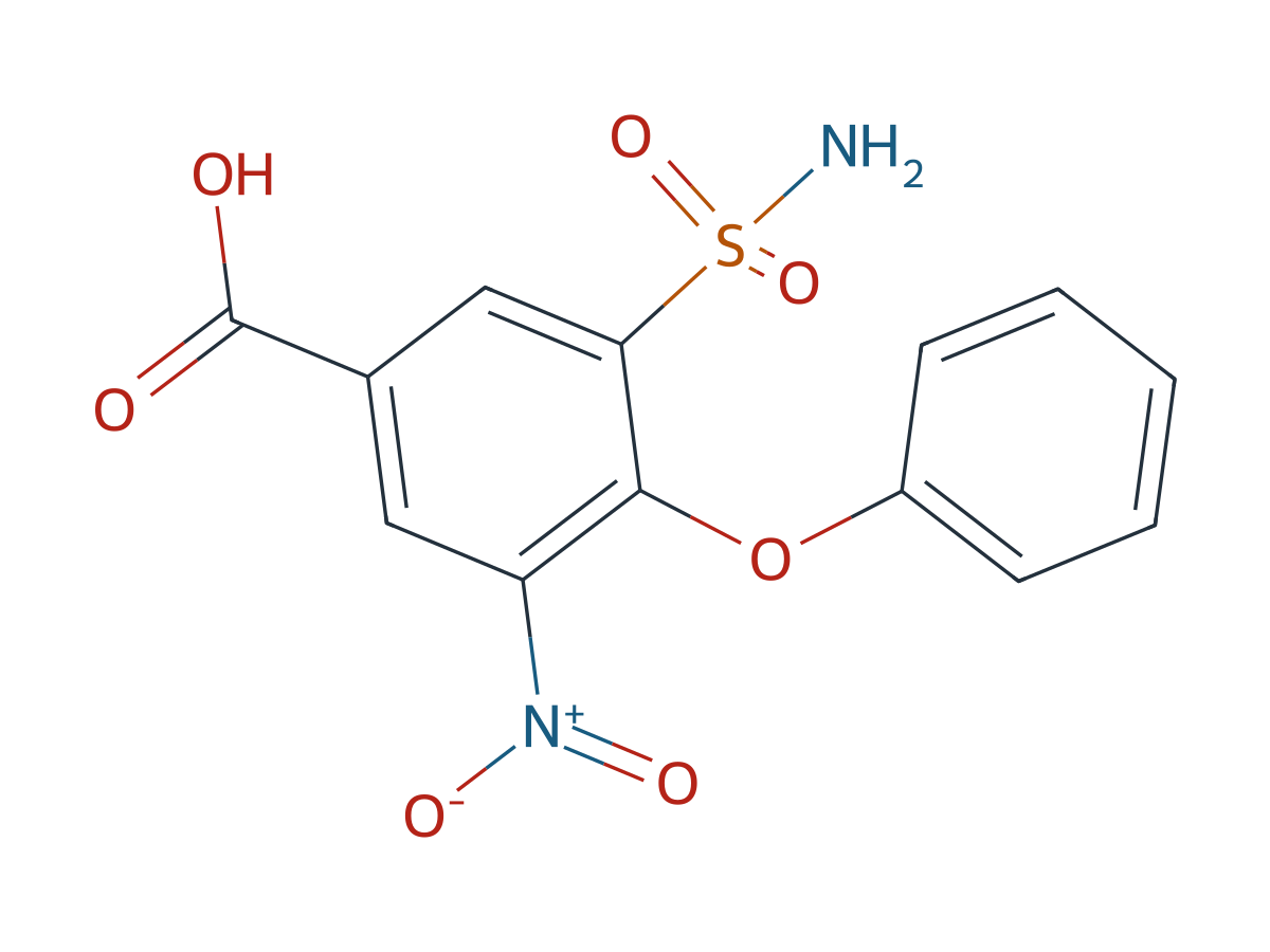 Bumetanide EP Impurity A chemical structure