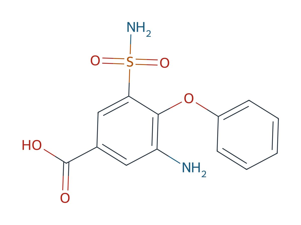 Bumetanide EP Impurity B chemical structure