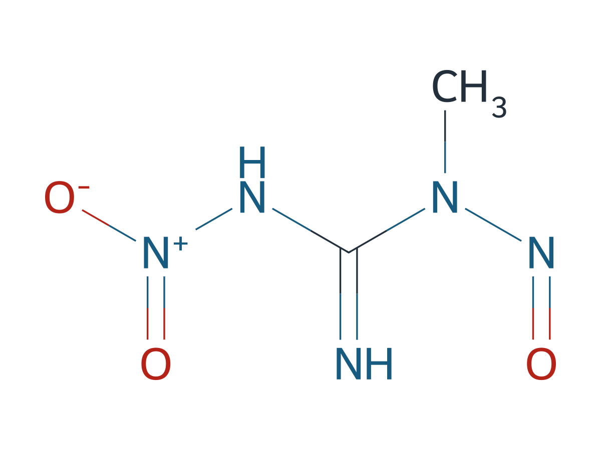 N’-Nitro-N-Nitroso-N-methylguanidine (Stabilized with 40% Water) chemical structure