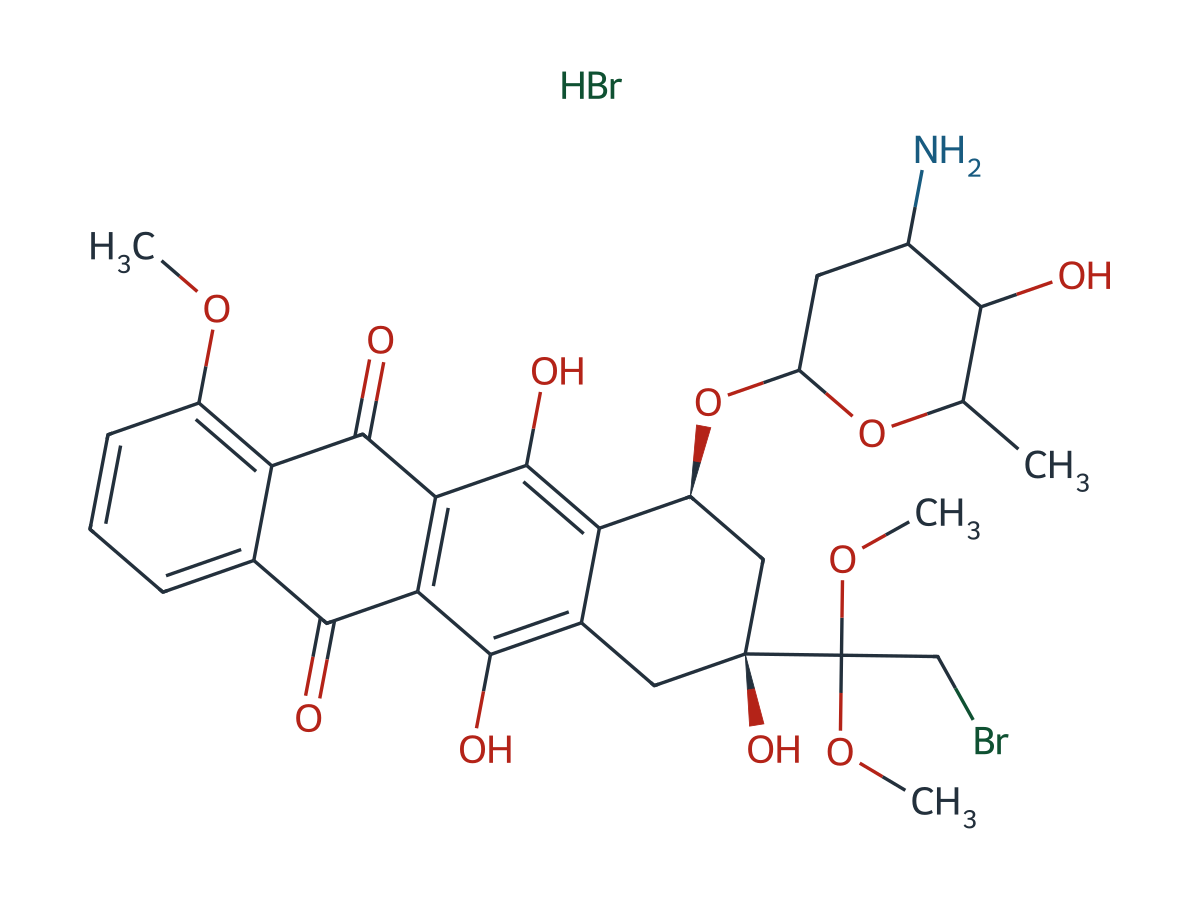 Doxorubicin EP Impurity B chemical structure