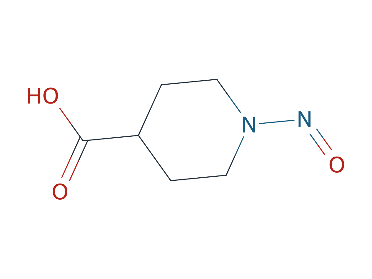 (-)-1-Nitrosopiperidine-4-carboxylic acid chemical structure