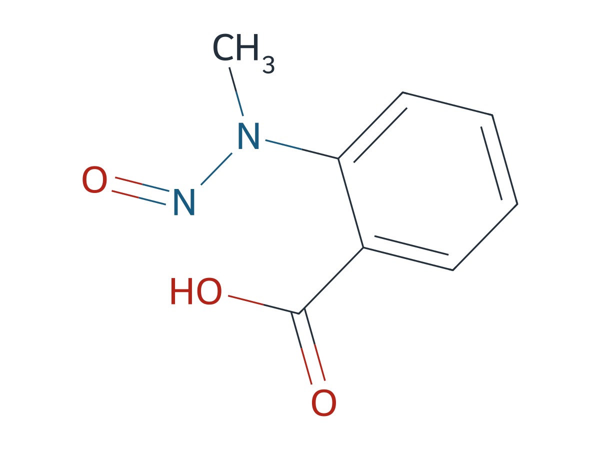 2-(Methylnitrosoamino)benzoic acid chemical structure