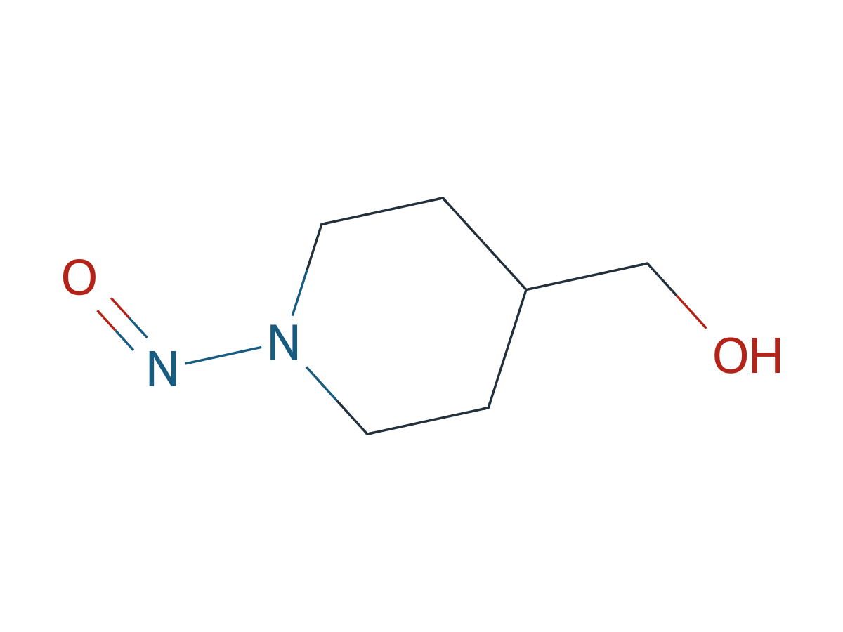 4-Piperidinemethanol, 1-nitroso- chemical structure