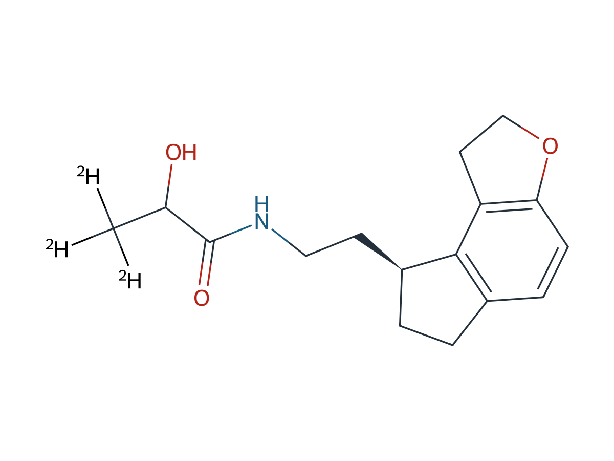 Ramelteon Metabolite M-II-d3 (Mixture of R and S at the Hydroxy Position) chemical structure