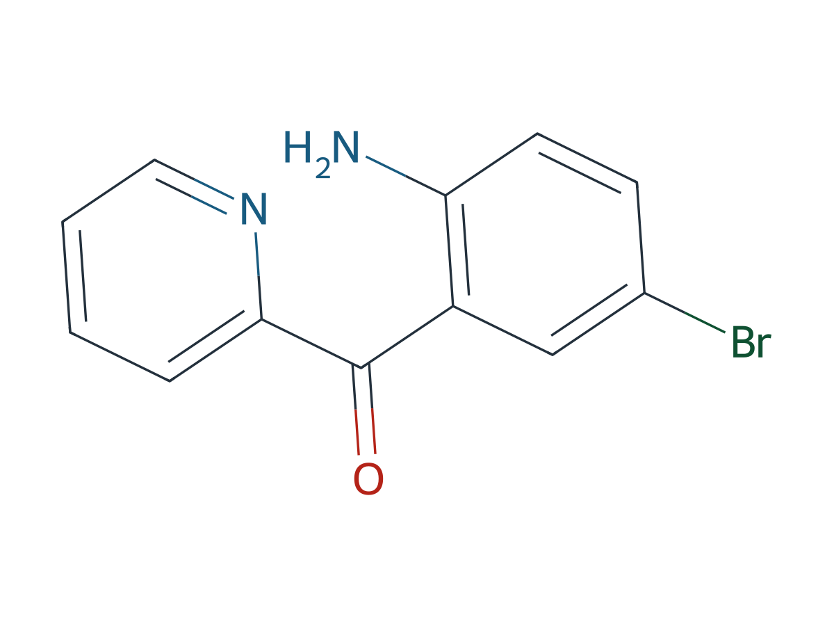 Bromazepam EP Impurity A chemical structure