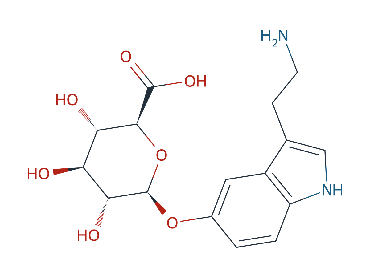Serotonin β-D-Glucuronide chemical structure
