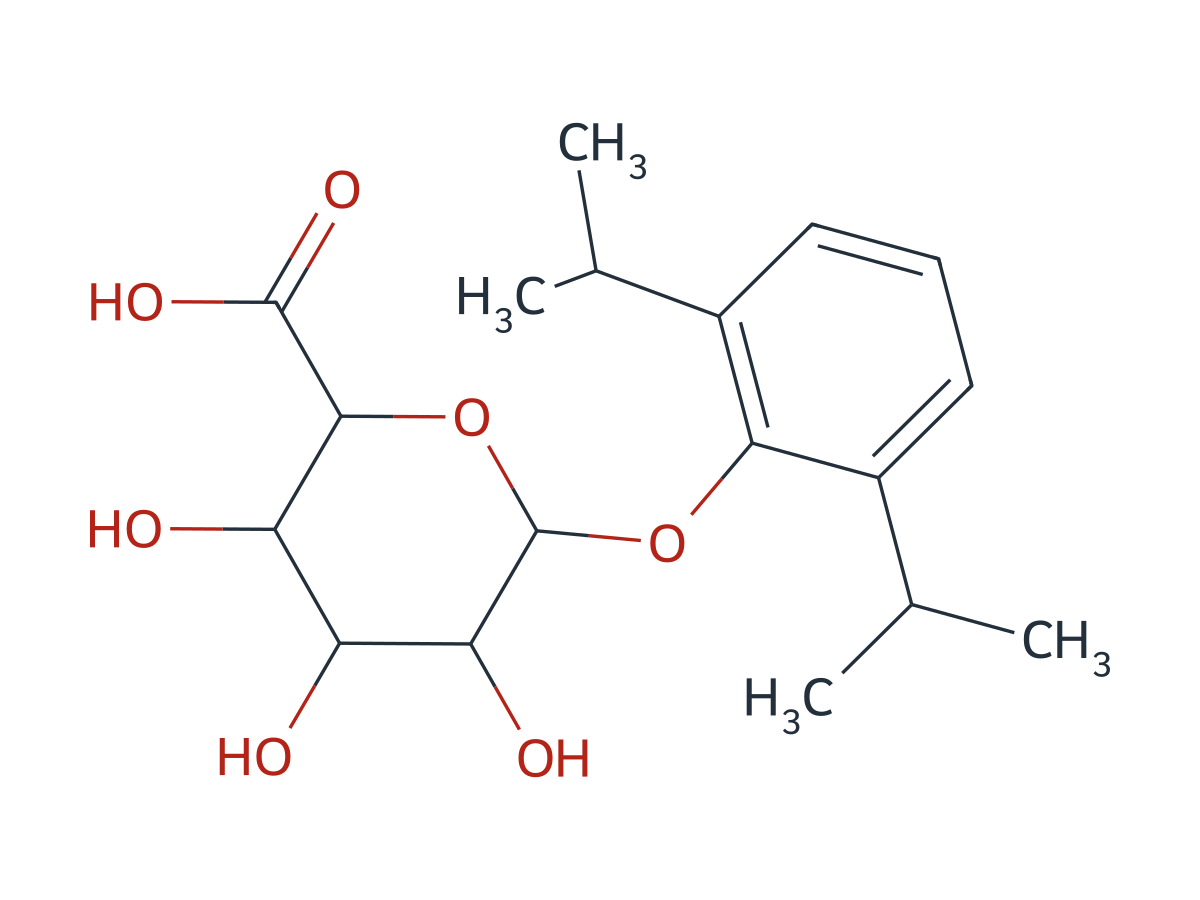 Propofol β-D-Glucuronide chemical structure