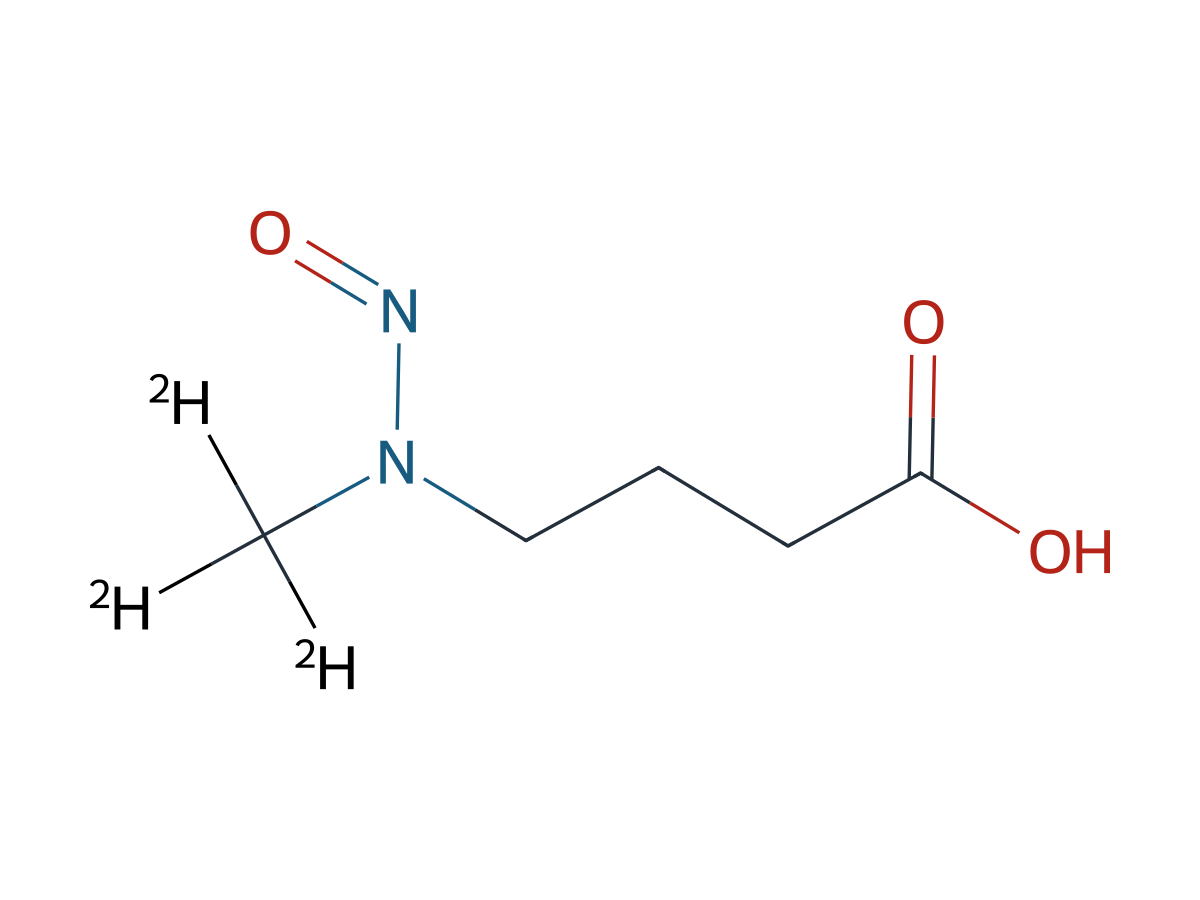 N-Nitroso-N-methyl-4-aminobutyric Acid-d3 chemical structure