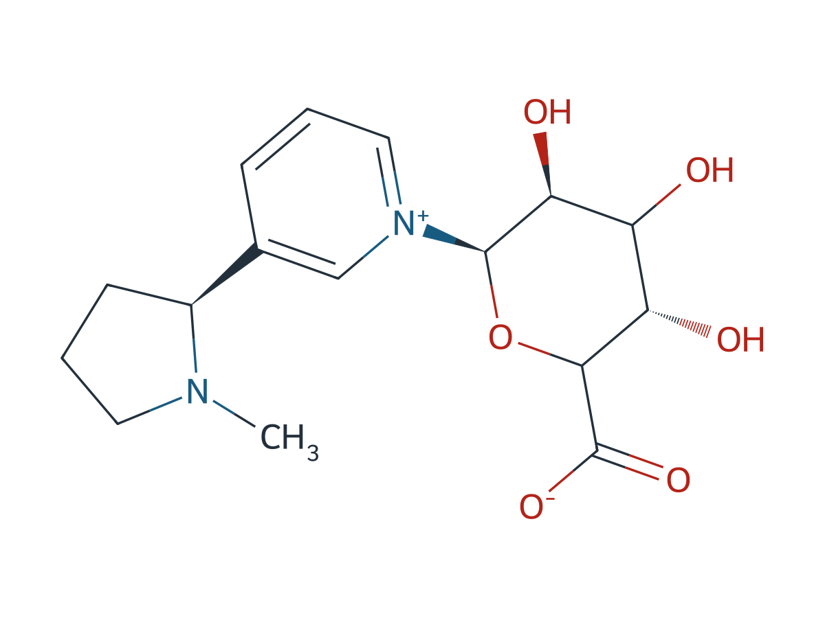 Nicotine N-beta-D-Glucuronide chemical structure