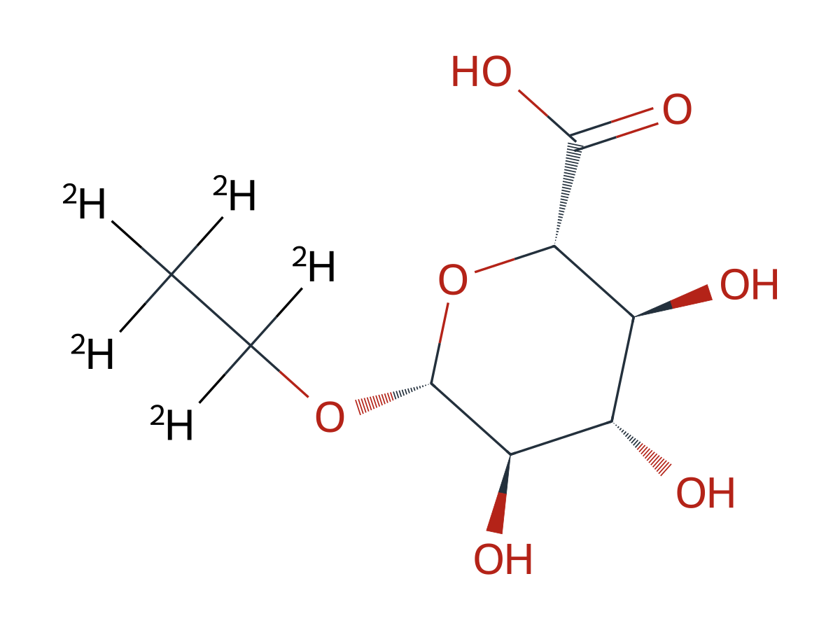 Ethyl-d5 beta-D-glucuronide chemical structure