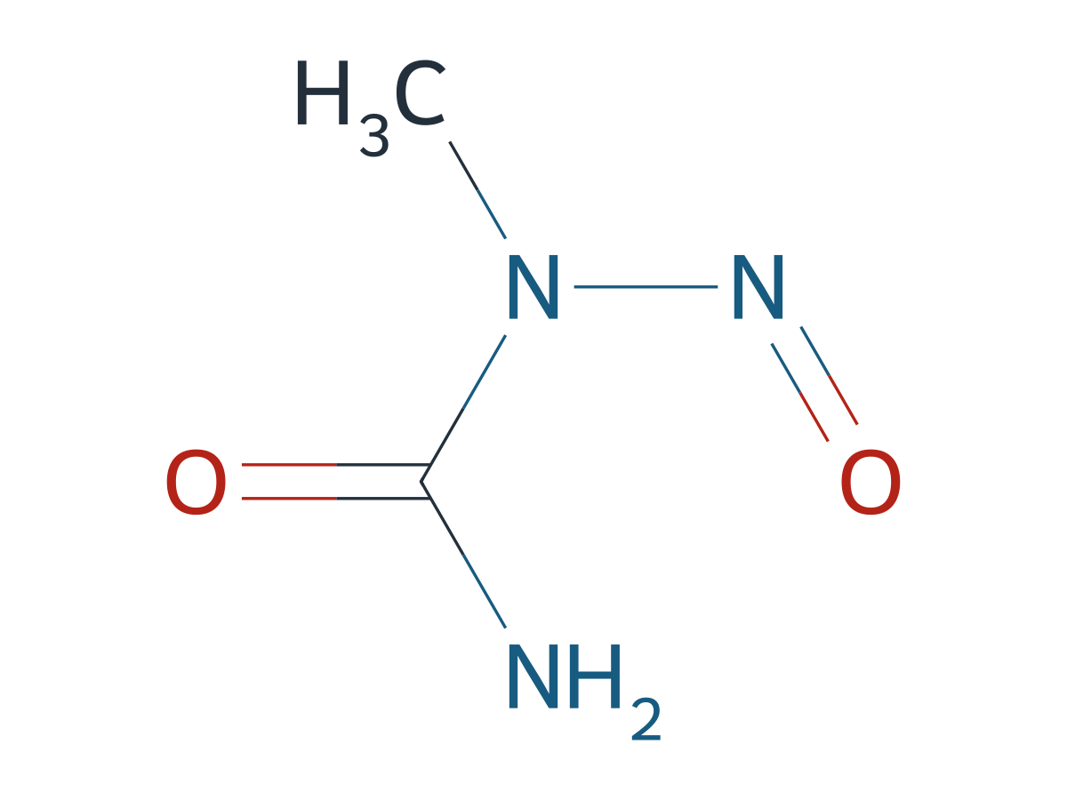 1-Methyl-1-nitrosourea chemical structure