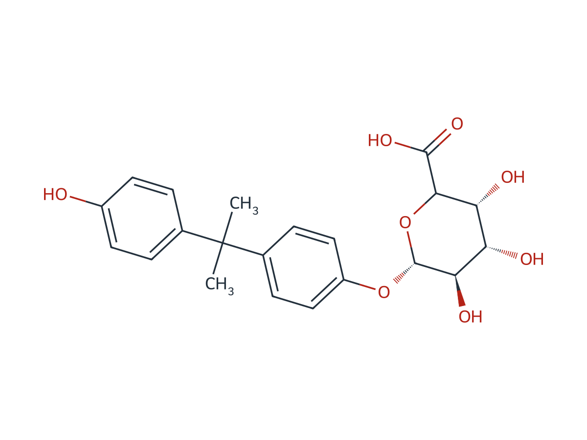 Bisphenol A beta-D-Glucuronide chemical structure