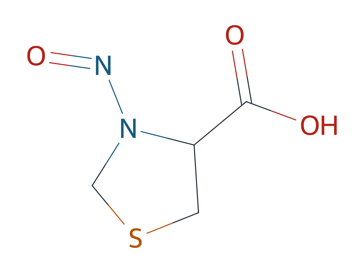rac N-Nitroso Thiazolidine-4-carboxylic Acid chemical structure