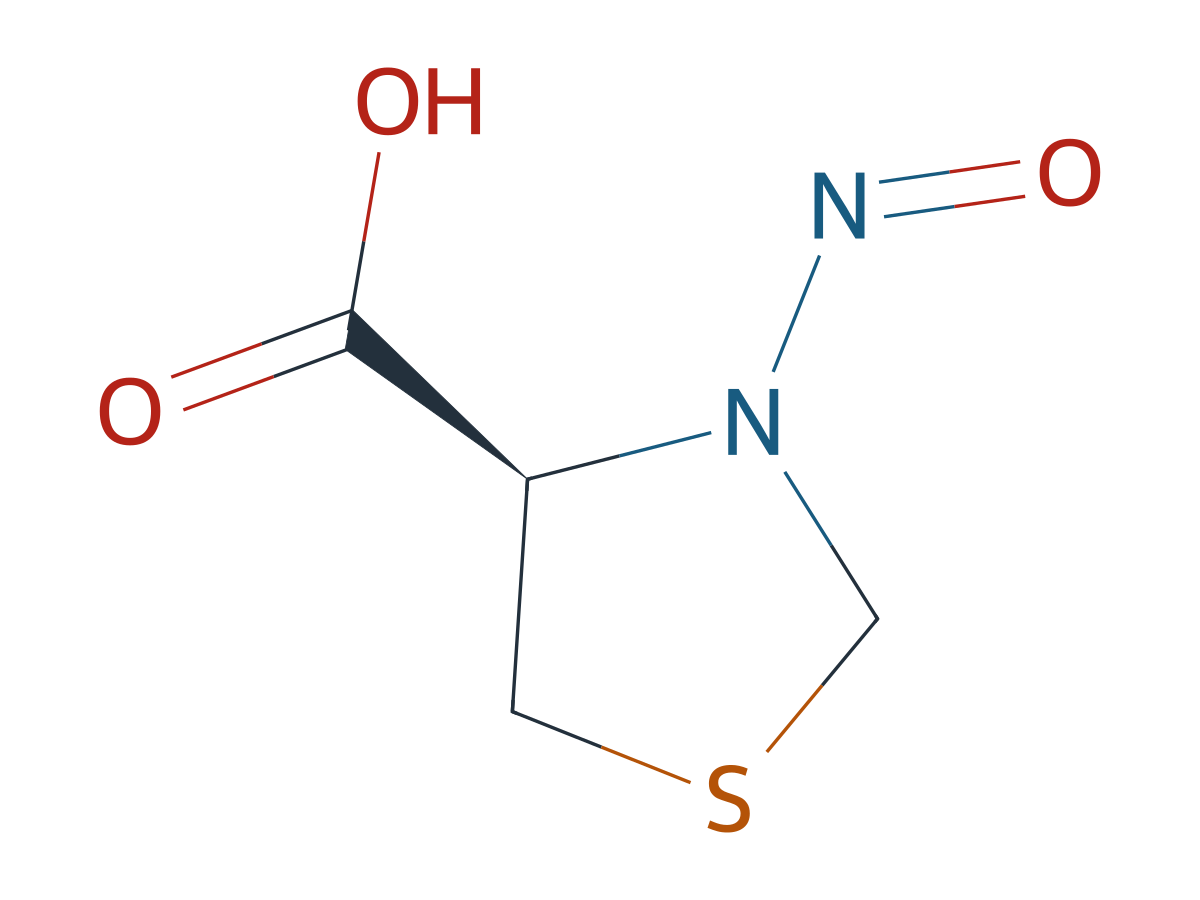 (4R)-N-Nitroso Thiazolidine-4-carboxylic Acid chemical structure