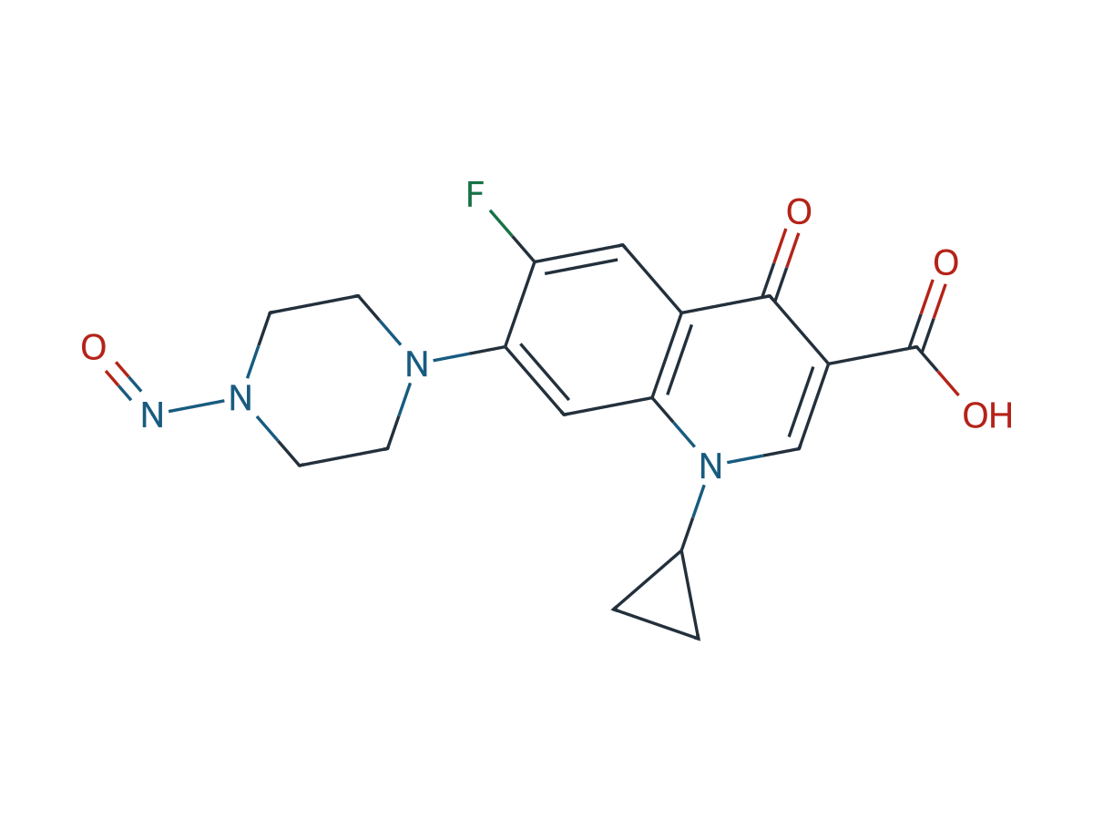 N-Nitroso Ciprofloxacin chemical structure