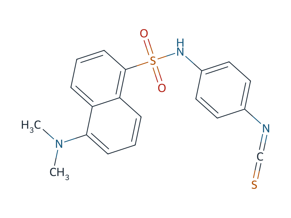 4-(N-1-Dimethylaminonaphthalene-5-sulfonylamino)phenyl Isothiocyanate chemical structure
