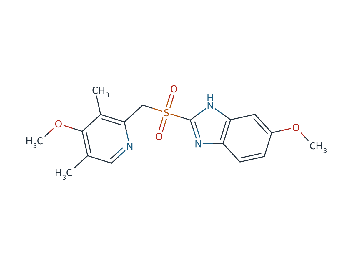 Omeprazole EP Impurity D (Omeprazole USP Related Compound A, Omeprazole Sulfone) chemical structure