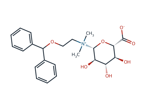 Diphenhydramine N-Glucuronide chemical structure