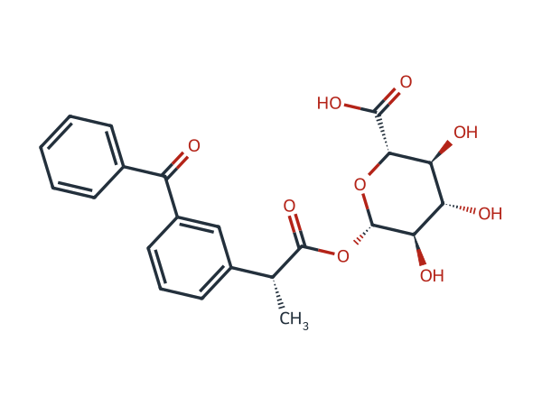 (R)-Ketoprofen β-D-glucuronide chemical structure