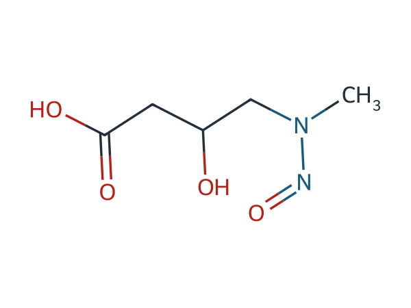 3-Hydroxy-4-(methylnitrosoamino)butanoic acid chemical structure