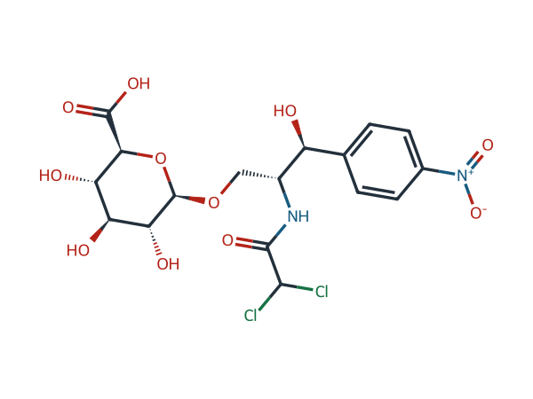 Chloramphenicol glucuronide chemical structure
