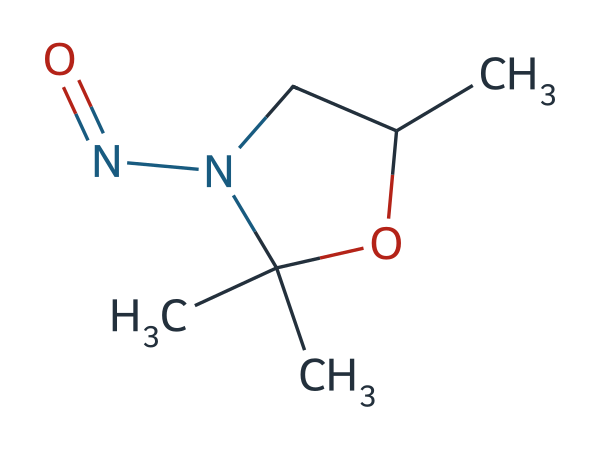 2,2,5-Trimethyl-3-Nitrosooxazolidine chemical structure