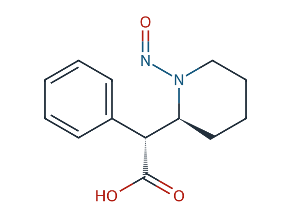 (R)-2-((S)-1-Nitrosopiperidin-2-yl)-2-phenylacetic Acid chemical structure