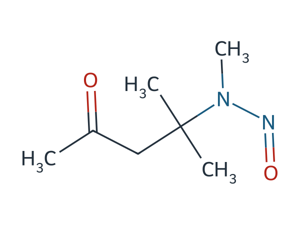 4-methyl-4-[methyl(nitroso)amino]pentan-2-one chemical structure