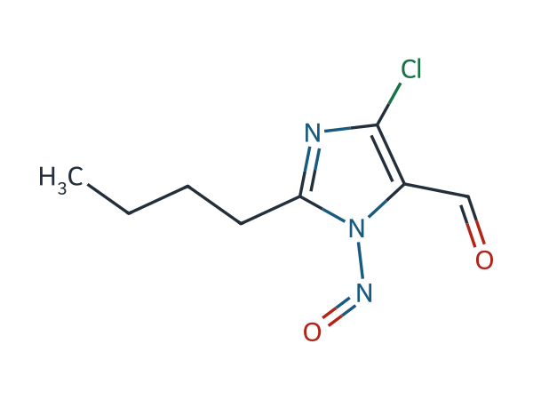 2-Butyl-4-Chloro-1-Nitroso-1H-Imidazole-5-Carbaldehyde chemical structure