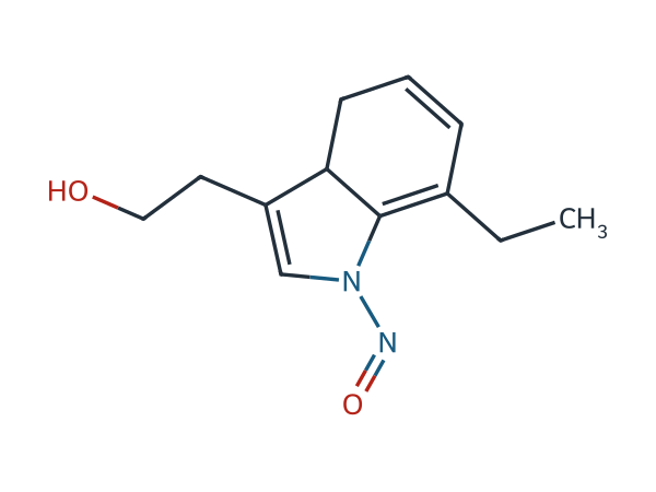 2-(7-Ethyl-1-nitroso-3a,4-dihydro-1H-indol-3-yl)-ethanol chemical structure