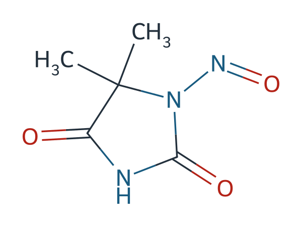 5,5-Dimethyl-1-nitrosoimidazolidine-2,4-dione chemical structure