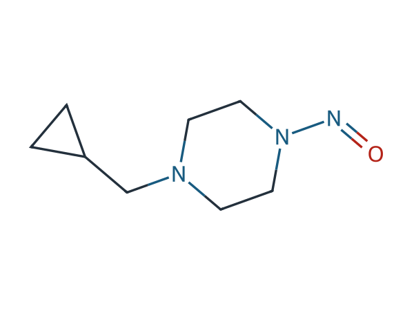 1-Cyclopropylmethyl-4-nitrosopiperazine chemical structure