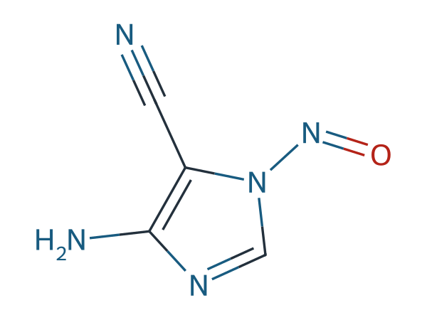 4-Amino-1-nitroso-1H-imidazole-5-carbonitrile chemical structure