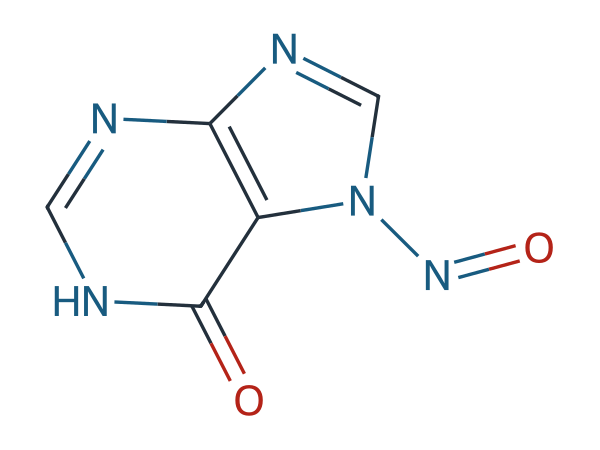 7-Nitroso-1,7-dihydro-6H-purin-6-one chemical structure