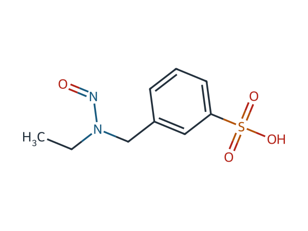 3-((ethyl(nitroso)amino)methyl)benzenesulfonic acid chemical structure