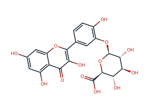Quercetin-3 '- O-glucuronide chemical structure