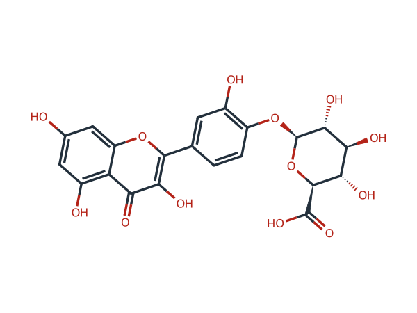 Quercetin-4 '- O-glucuronide chemical structure