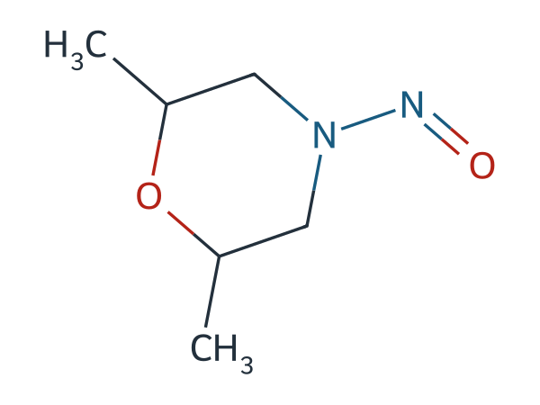 2,6-Dimethyl-4-nitrosomorpholine chemical structure