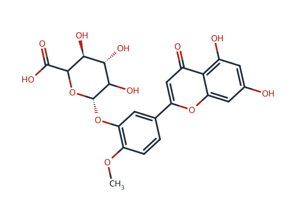 Diosmetin 3-O-β-D-Glucuronide chemical structure